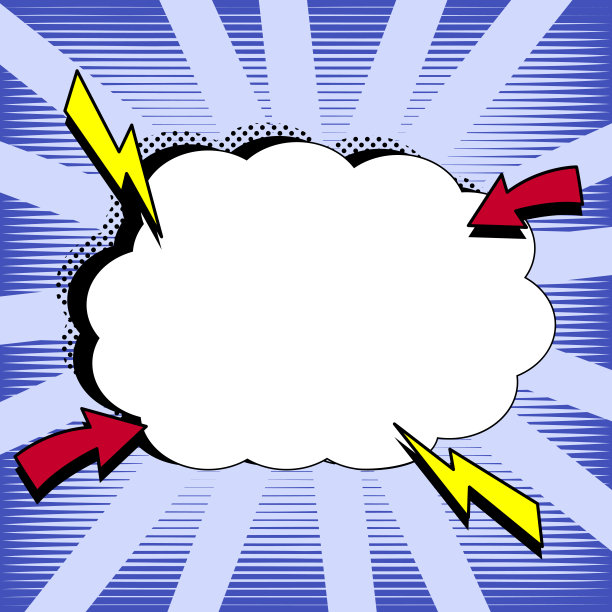 漫画设计框架。美丽的相框设置与Boom气泡为设计拼贴，滑稽可爱的漫画照片收集的孩子，设计图纸图片下载