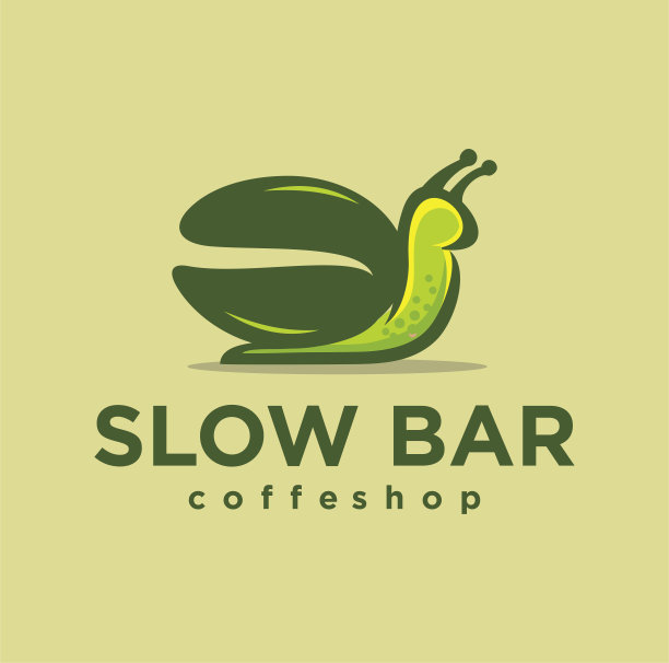 蜗牛咖啡模板设计矢量图片下载