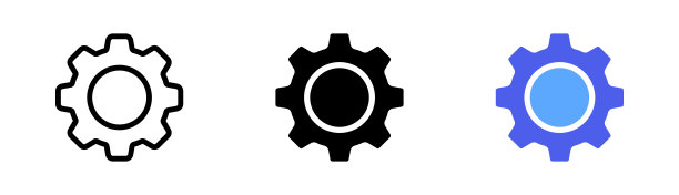 更新系统集图标。升级应用程序进度概念。加载和齿轮图标。进度条图标。矢量图标在直线，黑色和彩色风格的白色背景图片下载