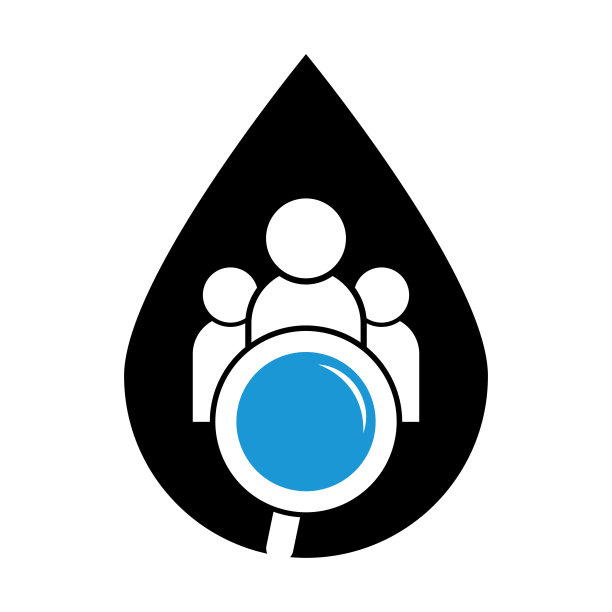 人发现者滴形标志。图片下载