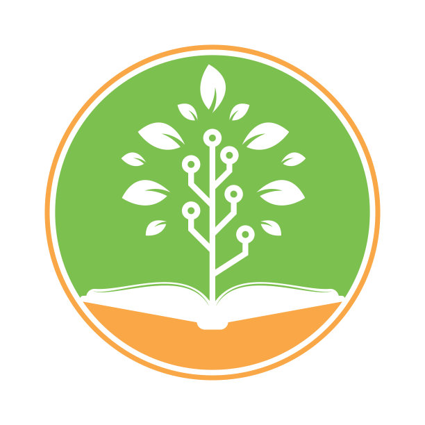 教育科技标志设计矢量。图片下载