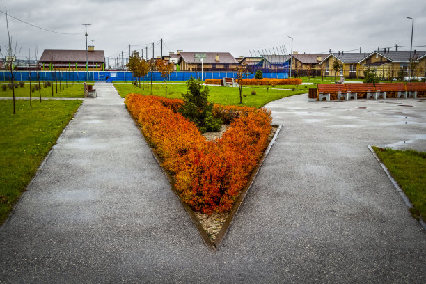 村子里的人行道图片下载