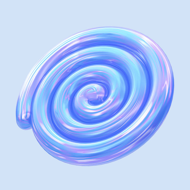 三维圆环与液体的油漆。未来主义风格。三维渲染图片下载