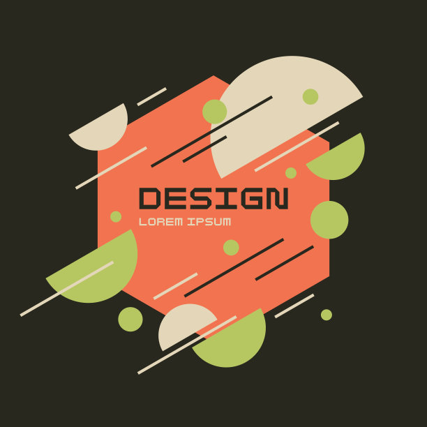 各种形状的现代几何构图。设计插图。趋势图中的抽象背景。图片下载