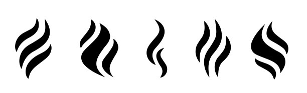 白色背景上的烟雾矢量eps图标。矢量图标。图片下载