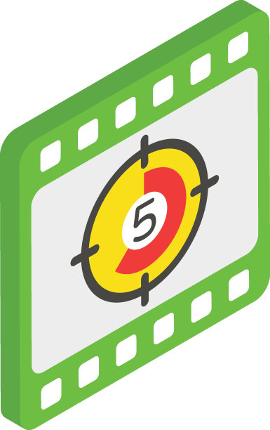 图片捕捉时间等距概念，快门速度矢量彩色图标设计，视频博主符号，视频博主或录像设备标志，电影图片和电影制作人股票插图图片下载