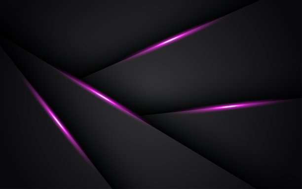 抽象的深色与粉红色的光线阴影三角形空白空间层背景。eps10向量图片下载