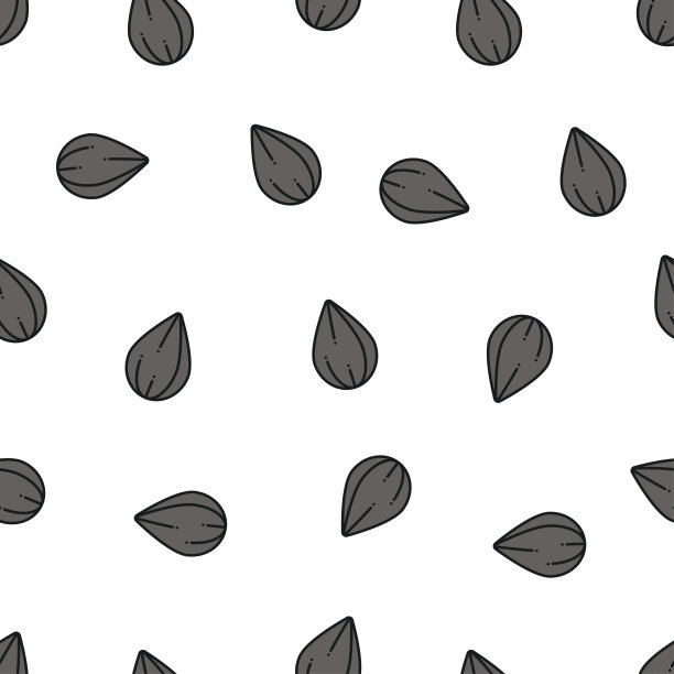 带种子的矢量图案。无缝种子图案图片下载