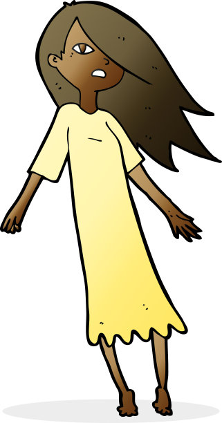 卡通鬼怪女孩图片下载