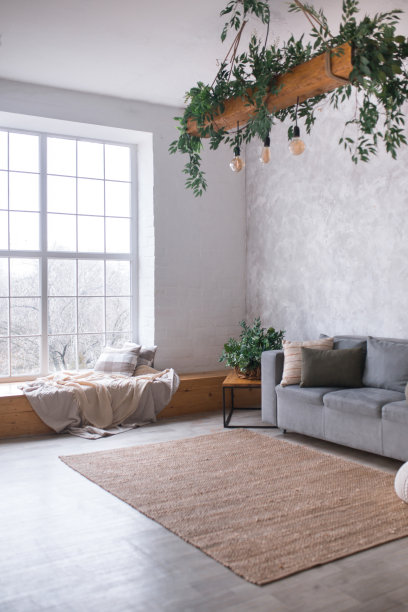 现代客厅内饰有舒适的沙发图片下载