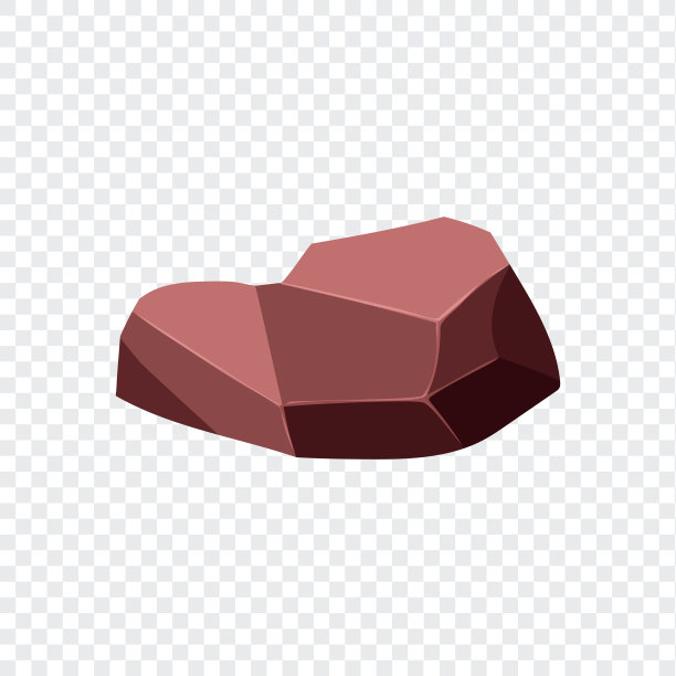 矿石巨石。天然形状的石头。矢量图图片下载