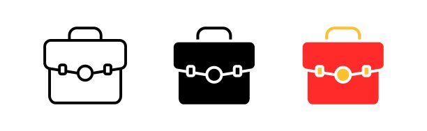 外交家和图表线图标。图表，图表，图纸，图表，计划，案例，收入，收入，收益，利润。矢量图标在直线，黑色和彩色风格的白色背景图片下载