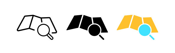 世界地图线图标。世界，知识，位置，研究，地图，大陆，演示，课程，旅行。地理概念。矢量图标在直线，黑色和彩色风格的白色背景图片下载