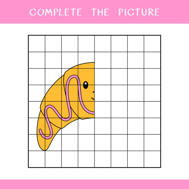 完成可爱羊角包的图片。矢量表图片下载