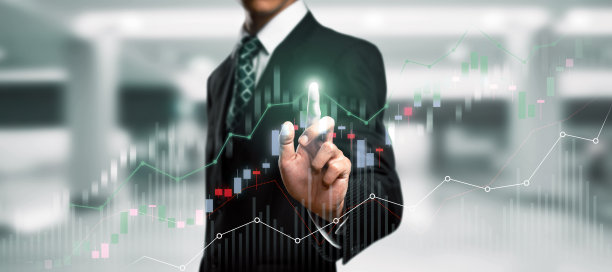 商人工作与数字金融业务图形感知技术图片下载