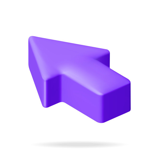 3D鼠标光标隔离在白色图片下载