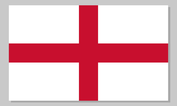 英国国旗。官方颜色的英国国家标志。模板图标。抽象向量背景图片下载