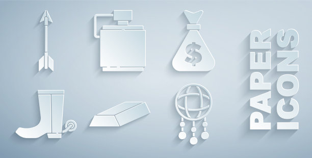 套金条钱袋牛仔靴捕梦网图片下载