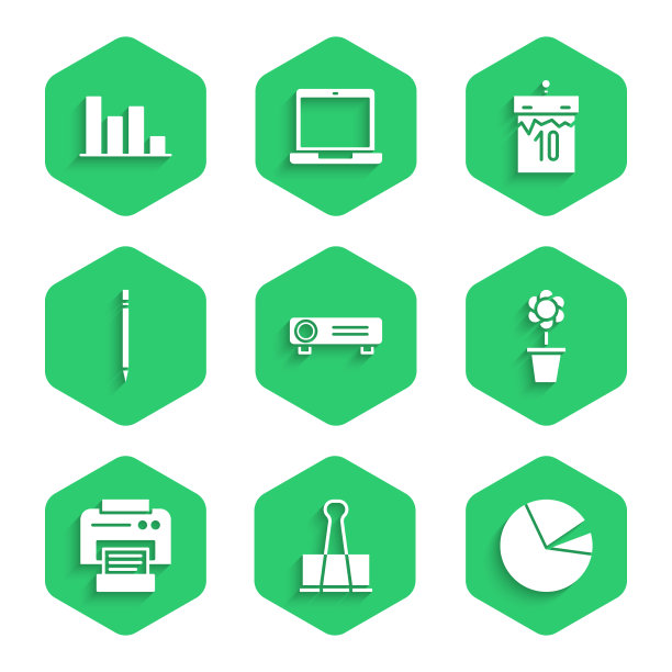 集电影电影媒体放映机活页夹饼图片下载