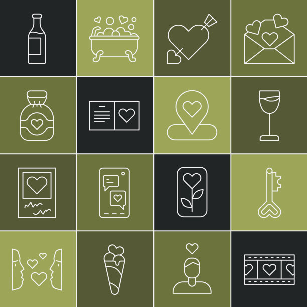 设置线播放视频与心形钥匙在形状酒图片下载