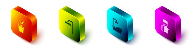 设置等距瓶香槟淋浴浴缸图片下载