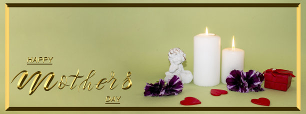 母亲节卡片或横幅，可作为传单，3d插图图片下载