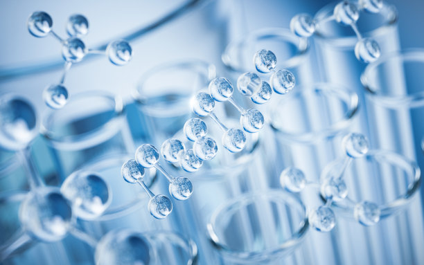 实验室的化学玻璃器皿，三维渲染。图片下载