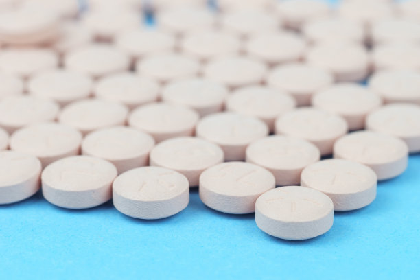 白色圆形保健丸。医疗图片下载