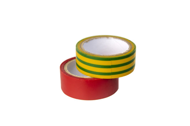 白色背景上的几卷胶带。隔离。胶带图片下载