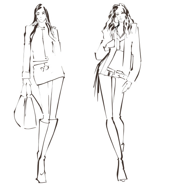 时尚的草图图片下载
