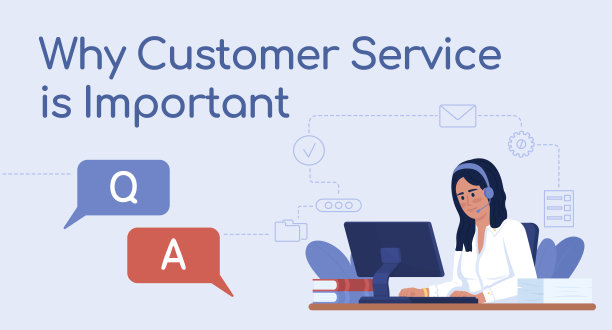 客户服务重要性平面矢量横幅模板图片下载