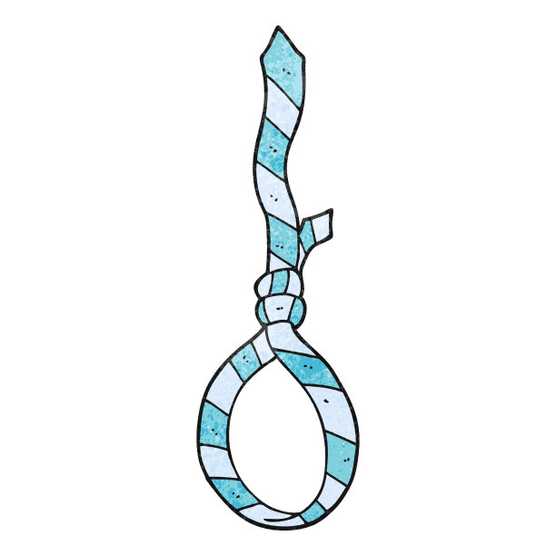 徒手纹理卡通工作领带套索图片下载