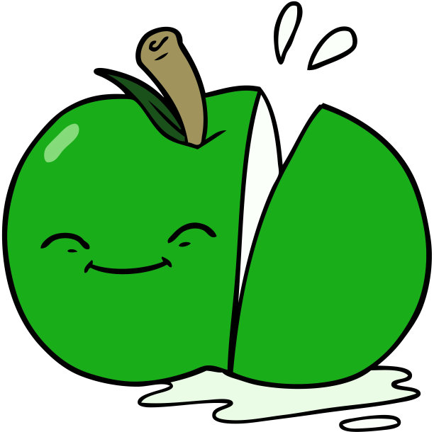 卡通切片苹果图片下载