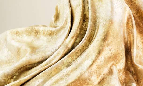 奢华的金色布料与美丽的日本图案图片下载