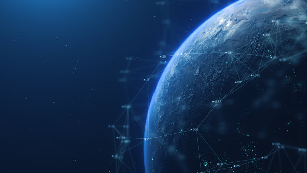 数字技术丛网络数字地球背景图片下载