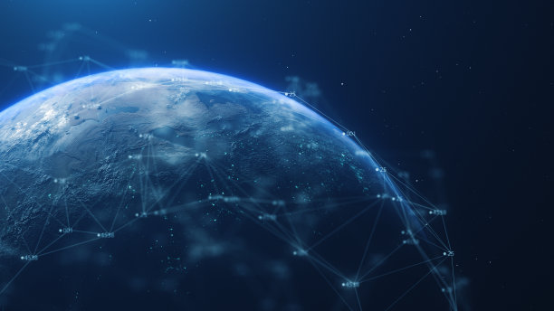 数字技术丛网络数字地球背景图片下载
