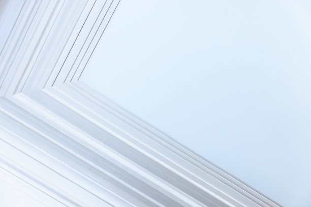 抽象的蓝色极简建筑背景，空旷的角落图片下载