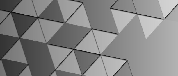 抽象几何剪纸网页横幅模板在灰色背景图片下载