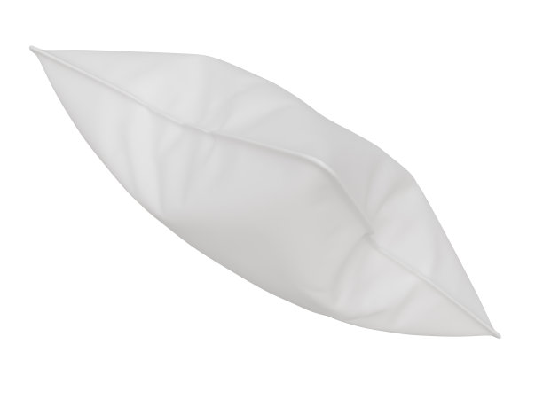 白色方形枕头模型。三维渲染图片下载