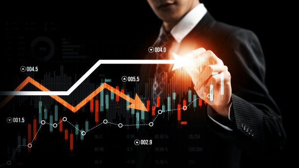 商人工作与数字金融业务图形感知技术图片下载