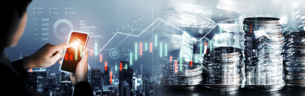 商人工作与数字金融业务图形感知技术图片下载
