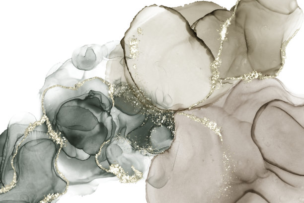 酒精水墨艺术背景。图片下载