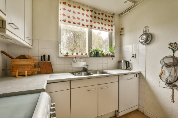 有水槽和窗户的厨房图片下载