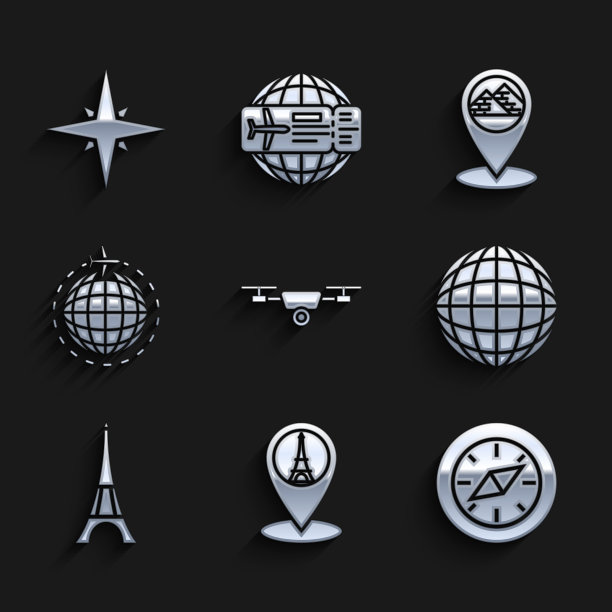 设置无人机飞行与动作摄像机地图图片下载