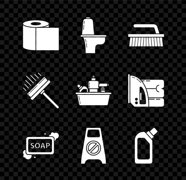 设置厕纸卷碗刷清洗图片下载