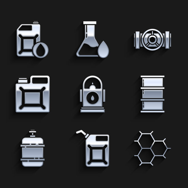 设置汽油或加油站的汽油罐图片下载