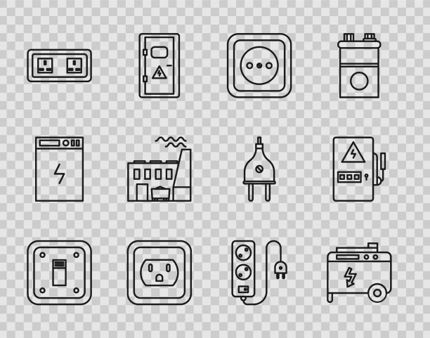 设置线路电灯开关便携式电源图片下载
