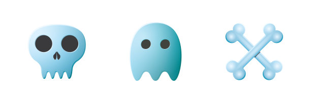 游戏UI资产设置。游戏用户界面死亡图标收集。矢量图图片下载