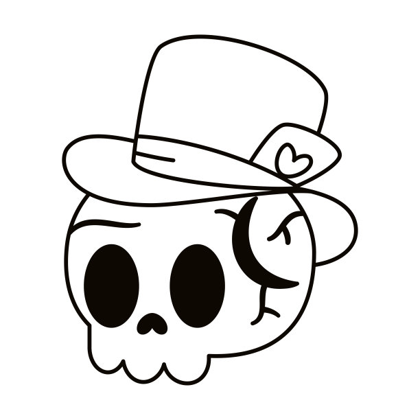 孤立的卡哇伊水手纹身矢量图片下载