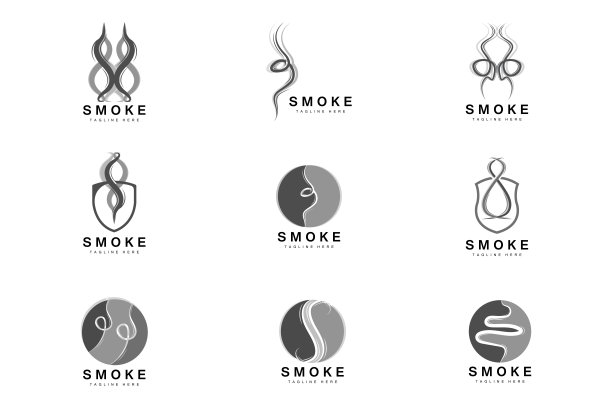 蒸汽烟标志矢量热蒸发香气。气味线插图，烹饪蒸汽图标，蒸汽火车，烘焙，吸烟图片下载